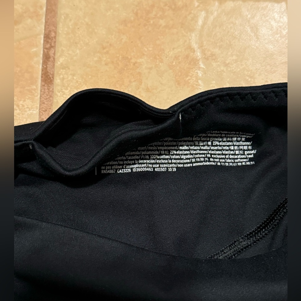 Victoria’s Secret Black Mesh Lace-Up Leggings - Picture 7 of 10